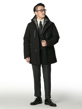 「TAKEO KIKUCHI（タケオキクチ）のアイテム（その他アウター）」を使った、大場　貴友さん（メンズ・162cm）の秋コーディネート