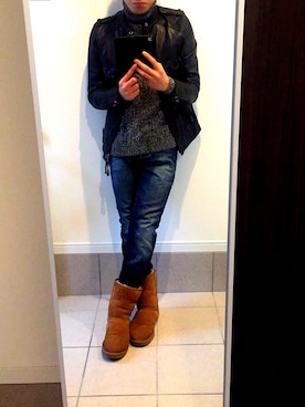 Ugg Australia アグ オーストラリア クラシック ショート ムートンブーツ 941 を使ったメンズ人気ファッションコーディネート Wear