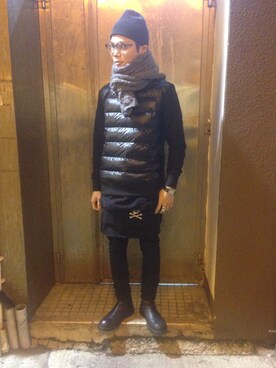 「NEIL BARRETT（ニールバレット）のアイテム（カーディガン/ボレロ）」を使った、J🅰NkInS™さん（メンズ・173cm）の冬コーディネート