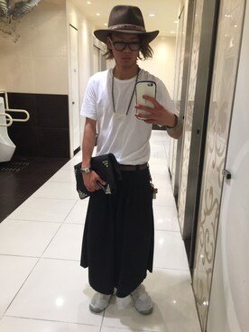 「アイテム（バングル/リストバンド）」を使った、jyojiさん（メンズ・172cm・10代）の夏コーディネート