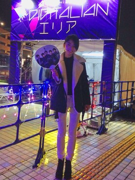 「imvely」｜「アイテム（ダウンジャケット/コート）」を使った、otsukaさん（レディース・167cm）の冬コーディネート