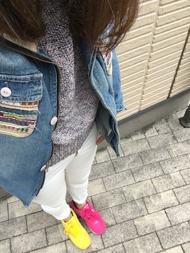 「足元メインコーデ」｜yuko kanekoさん（レディース・157cm）の夏コーディネート