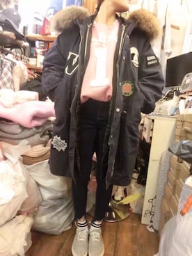 「R（アール）のアイテム（ジャケット/アウター）」を使った、Raven さん（レディース・168cm）の秋コーディネート