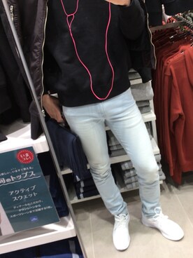 「SPINNS（スピンズ）のアイテム（その他アウター）」を使った、^_−☆さん（メンズ・178cm）の冬コーディネート
