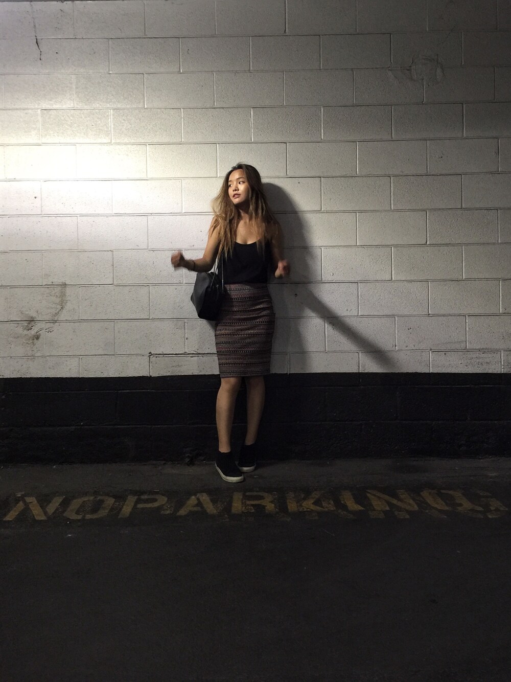 「parking spot、summer、toronto、ethic、dress、croptop」｜「ZARA WOMANのアイテム（スカート、その他）」を使った、Maolinさん（レディース・168cm）の夏コーディネートの1枚目の写真