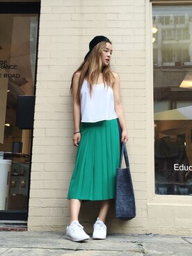 「JOE FRESH（フレッシュ）のアイテム」を使った、Maolinさん（レディース・168cm）の夏コーディネート