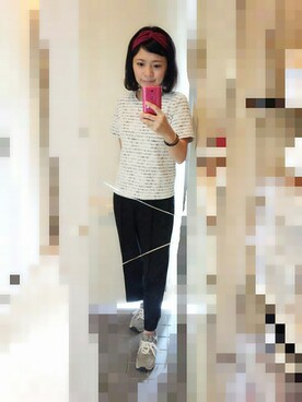 「EMODA（エモダ）のアイテム（スラックス）」を使った、ayumiiさん（レディース・154cm）の秋コーディネート