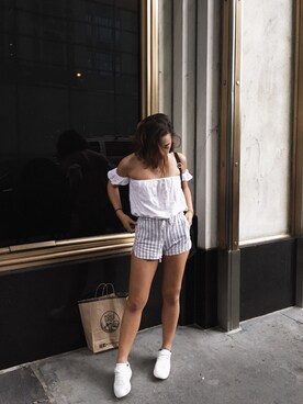 「R29UnBasicBasics」｜Alyssa Hadaさん（レディース・160cm）の秋コーディネート