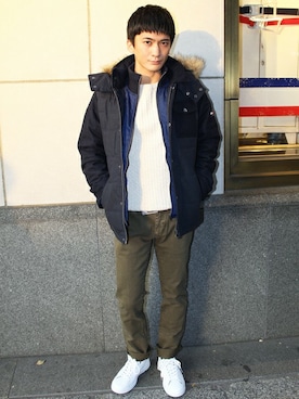 「HILFIGER DENIM（ヒルフィガーデニム）のアイテム（ジャケット/アウター）」を使った、HARUさん（メンズ・171cm）の秋コーディネート