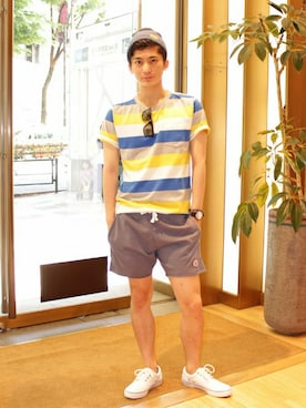 「アイテム（Tシャツ/カットソー、その他）」を使った、HARUさん（メンズ・171cm）の春コーディネート