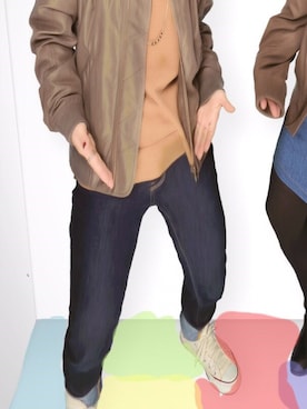「SPARK（スパーク）のアイテム（ジャケット/アウター）」を使った、ゆいさん（レディース・148cm）の冬コーディネート
