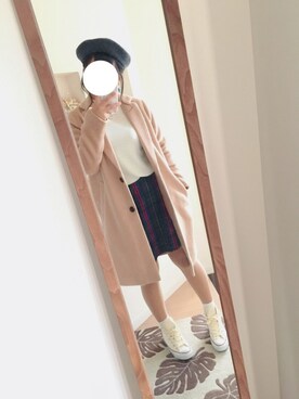 「passage mignon/flaneur（パサージュミニョンフラヌール）のアイテム（腕時計）」を使った、haruさん（レディース・154cm）の冬コーディネート