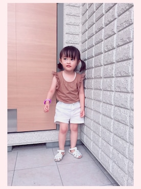 「アイテム（腕時計）」を使った、khさん（キッズ・80cm）の夏コーディネート