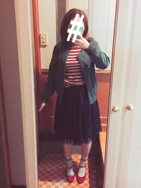 「オリエンタルトラフィック」｜「アイテム（ブルゾン）」を使った、ちかさん（レディース・158cm）の秋コーディネート