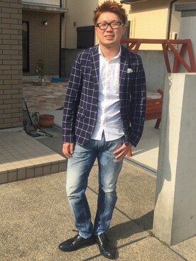 「GOSTAR DE FUGA（ゴスタール ジフーガ）のアイテム（その他シューズ）」を使った、Koji Kimuraさん（メンズ・172cm）の春コーディネート
