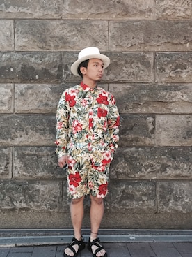 「Bellerose（ベルローズ）のアイテム」を使った、shota kimuraさん（メンズ・160cm）の夏コーディネート