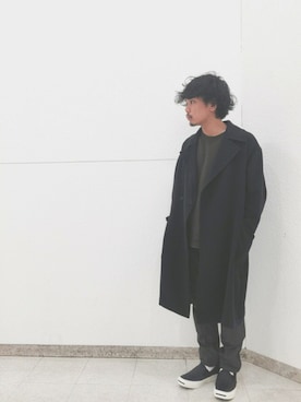 「グラミチ」｜「アイテム（トレンチコート）」を使った、shota kimuraさん（メンズ・160cm）の春コーディネート