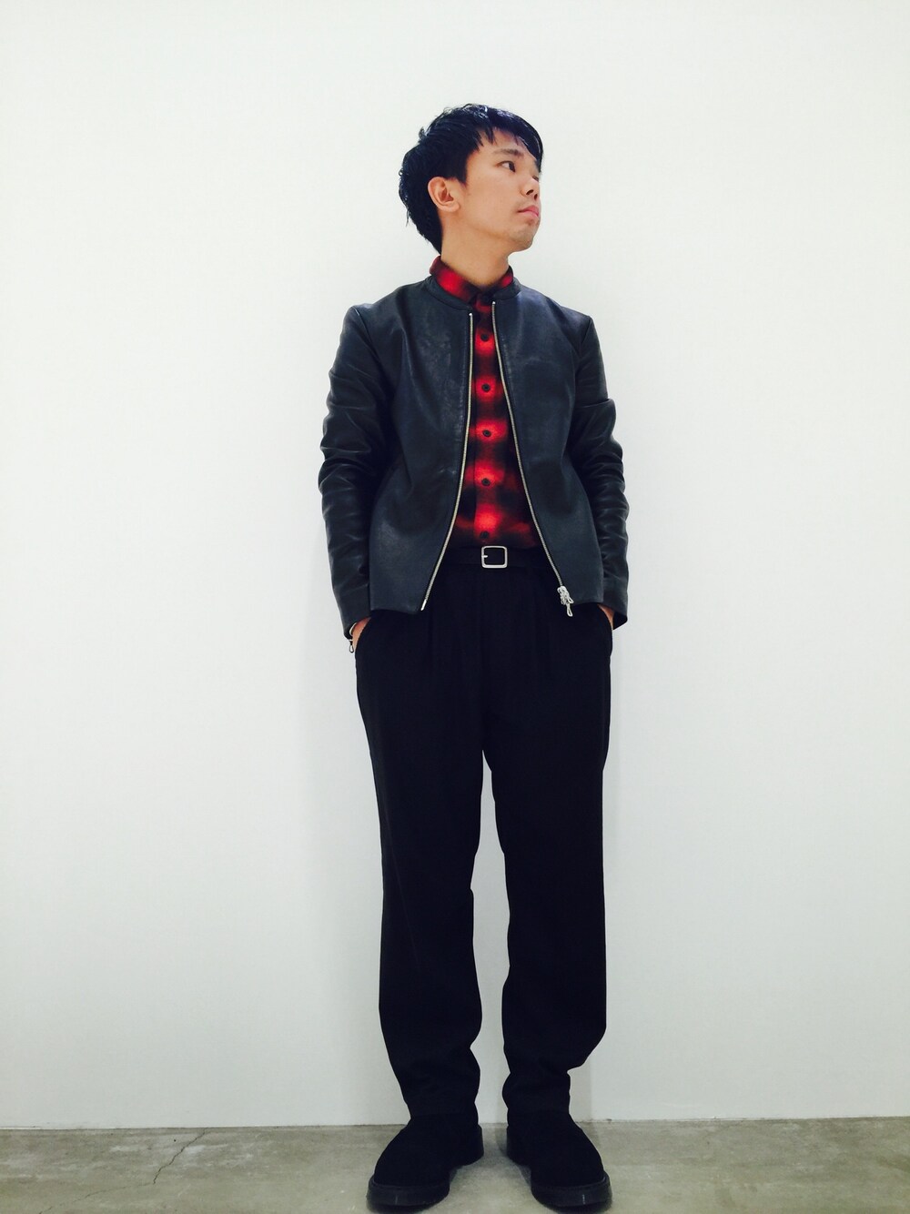 「シンプルコーデ、秋のコーデ、シャツ、9月WEAR秋コーデ始めました祭り、ootd、ストリート、menswear、streetstyle、ラブ＆ピース2016、adametrope」｜「ADAM ET ROPE'のアイテム（Tシャツ/カットソー、グリーン系）」を使った、shota kimuraさん（メンズ・160cm）の秋コーディネートの1枚目の写真