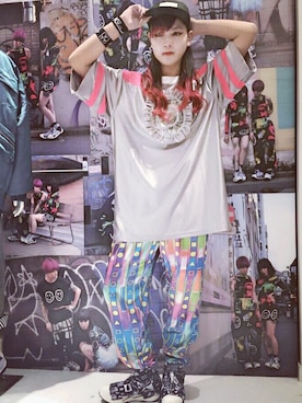 「M.Y.O.B（エム.ワイ.オー.ビー）のアイテム（帽子）」を使った、honokaさん（レディース・166cm）の秋コーディネート