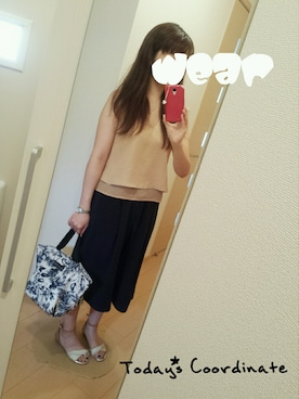 「A part by（アパートバイ）のアイテム（オールインワン・サロペット）」を使った、きいろさん（レディース・155cm）の夏コーディネート