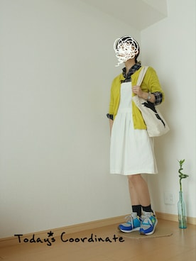 「チャイハネ（チャイハネ）のアイテム（トートバッグ）」を使った、きいろさん（レディース・155cm）の秋コーディネート