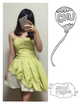 「LILY BROWN（リリーブラウン）のアイテム（ドレス）」を使った、パンダさん（レディース・155cm）の春コーディネート