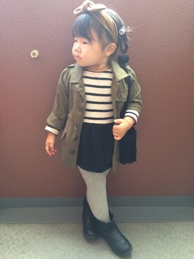 「babyGAP（babyGAP）のアイテム（シューズ）」を使った、RiiiiijuuuunnnAさん（キッズ・90cm）の秋コーディネート