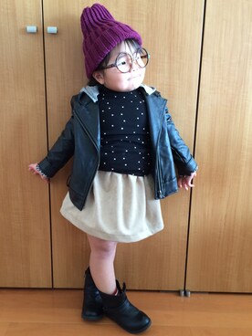「babyGAP（babyGAP）のアイテム（シューズ）」を使った、RiiiiijuuuunnnAさん（キッズ・90cm）の秋コーディネート