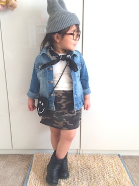 RiiiiijuuuunnnAさん（キッズ・90cm）の春コーディネート