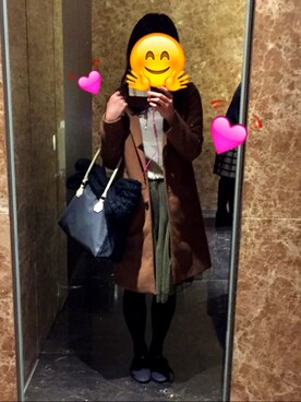 「Soareak（ソアリーク）のアイテム（トップス）」を使った、ゆきんこさん（レディース・161cm）の冬コーディネート