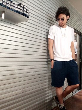 高崎政義さん(メンズ・184cm)の夏コーディネート
