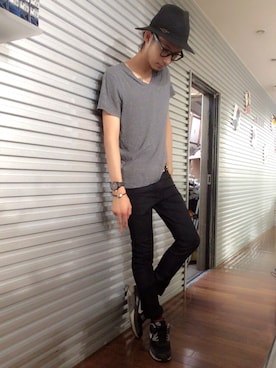 高崎政義さん(メンズ・184cm)の夏コーディネート