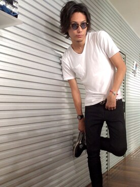 高崎政義さん(メンズ・184cm)の夏コーディネート