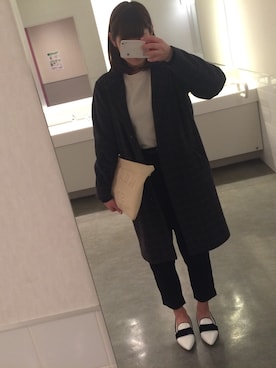 「SENSO Diffusion（センソディフュージョン）のアイテム」を使った、るんさん（レディース・155cm）の冬コーディネート