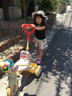「グラグラ」｜「アイテム（帽子）」を使った、herorin♥︎さん（キッズ・100cm）の夏コーディネート