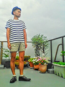 「アイテム（音楽/本・雑誌）」を使った、SHINJILOW さん（メンズ・173cm）の夏コーディネート