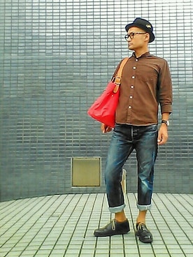 「COVE SHOE（コブ シュー）のアイテム」を使った、SHINJILOW さん（メンズ・173cm）の夏コーディネート