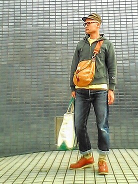 「RED WING SHOES（レッドウィング）のアイテム（その他シューズ）」を使った、SHINJILOW さん（メンズ・173cm）の秋コーディネート