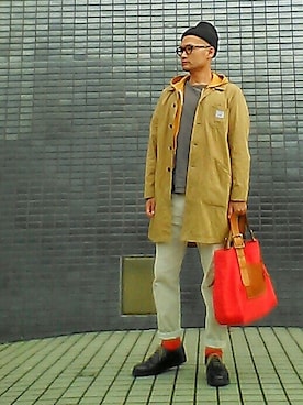 「& LIFE SOX（アンドライフソックス）のアイテム」を使った、SHINJILOW さん（メンズ・173cm）の秋コーディネート