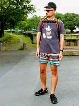 「ANDROID（アンドロイド）のアイテム」を使った、SHINJILOW さん（メンズ・173cm）の夏コーディネート