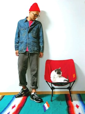 「OMNIGOD（オムニゴッド）のアイテム（カバーオール）」を使った、SHINJILOW さん（メンズ・173cm）の秋コーディネート