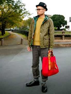 「COVE SHOE（コブ シュー）のアイテム」を使った、SHINJILOW さん（メンズ・173cm）の秋コーディネート