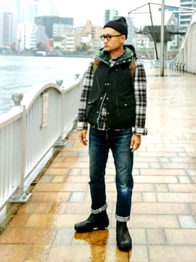 「DULUTH PACK（ダルースパック）のアイテム」を使った、SHINJILOW さん（メンズ・173cm）の秋コーディネート