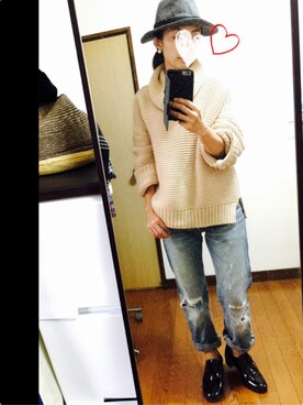 「green（グリーン）のアイテム（パンツ）」を使った、bonkoさん（レディース・155cm）の秋コーディネート