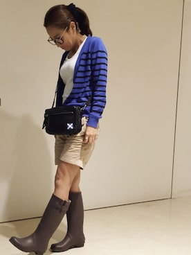 「LUGGAGE LABEL（ラゲッジレーベル）のアイテム」を使った、 Rikaさん（レディース・161cm）の秋コーディネート