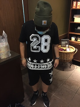 「BSX（ビーエスエックス）のアイテム」を使った、Loisさん（キッズ・155cm）の夏コーディネート