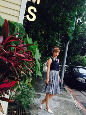 kiki謝琦琦さん（レディース・162cm）の夏コーディネート