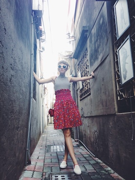 kiki謝琦琦さん（レディース・162cm）の夏コーディネート