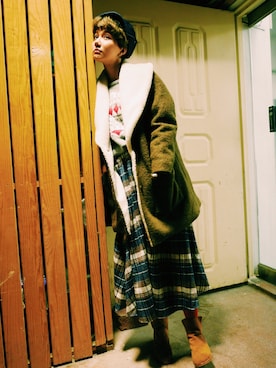 「Ballet.A（バレット　エー）のアイテム」を使った、kiki謝琦琦さん（レディース・162cm）の冬コーディネート