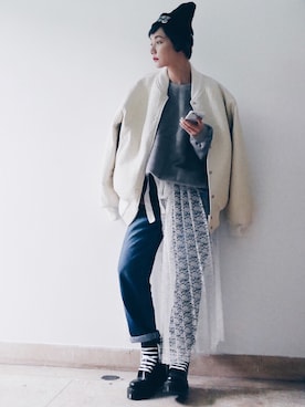 「Ballet.A（バレット　エー）のアイテム」を使った、kiki謝琦琦さん（レディース・162cm）の春コーディネート